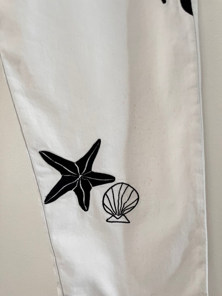 Lottie Hall TREASURE Pants in White.