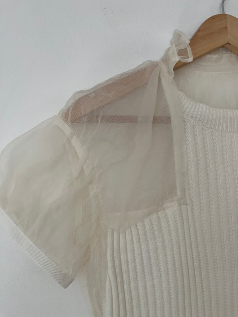 Sacai Silk/Cotton Knit Top.