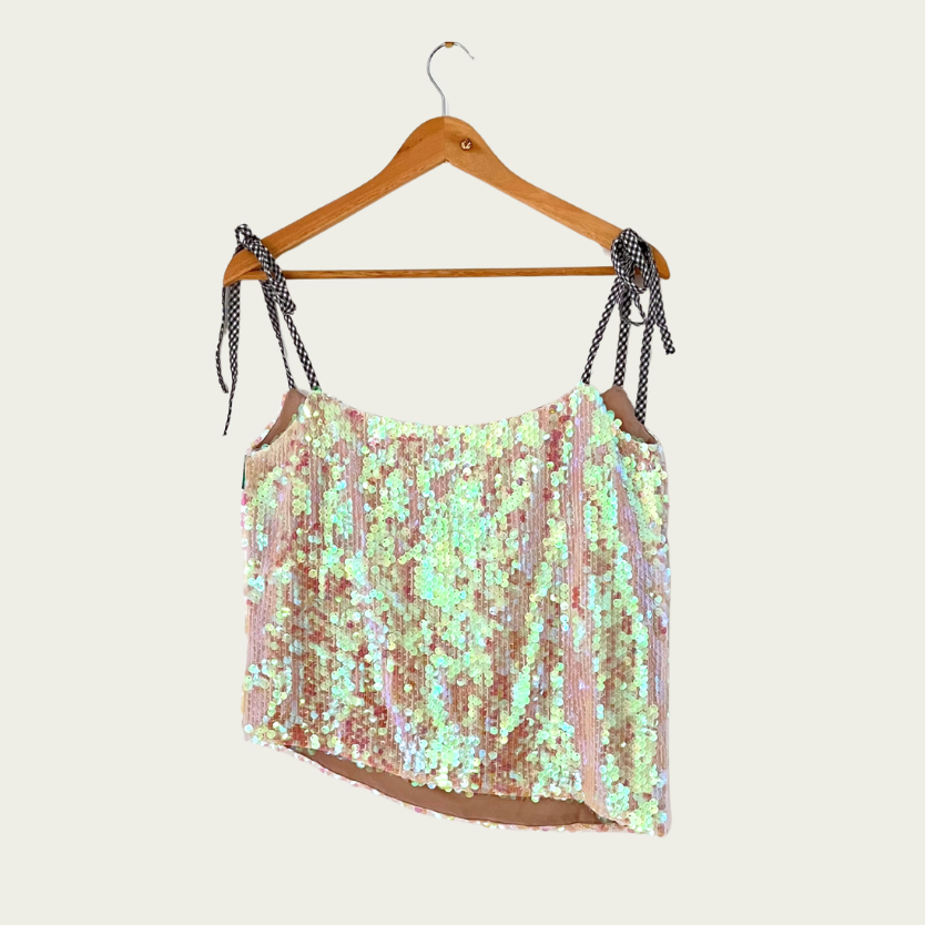 Sandy Liang Sequin Cami Size 38/AU10.