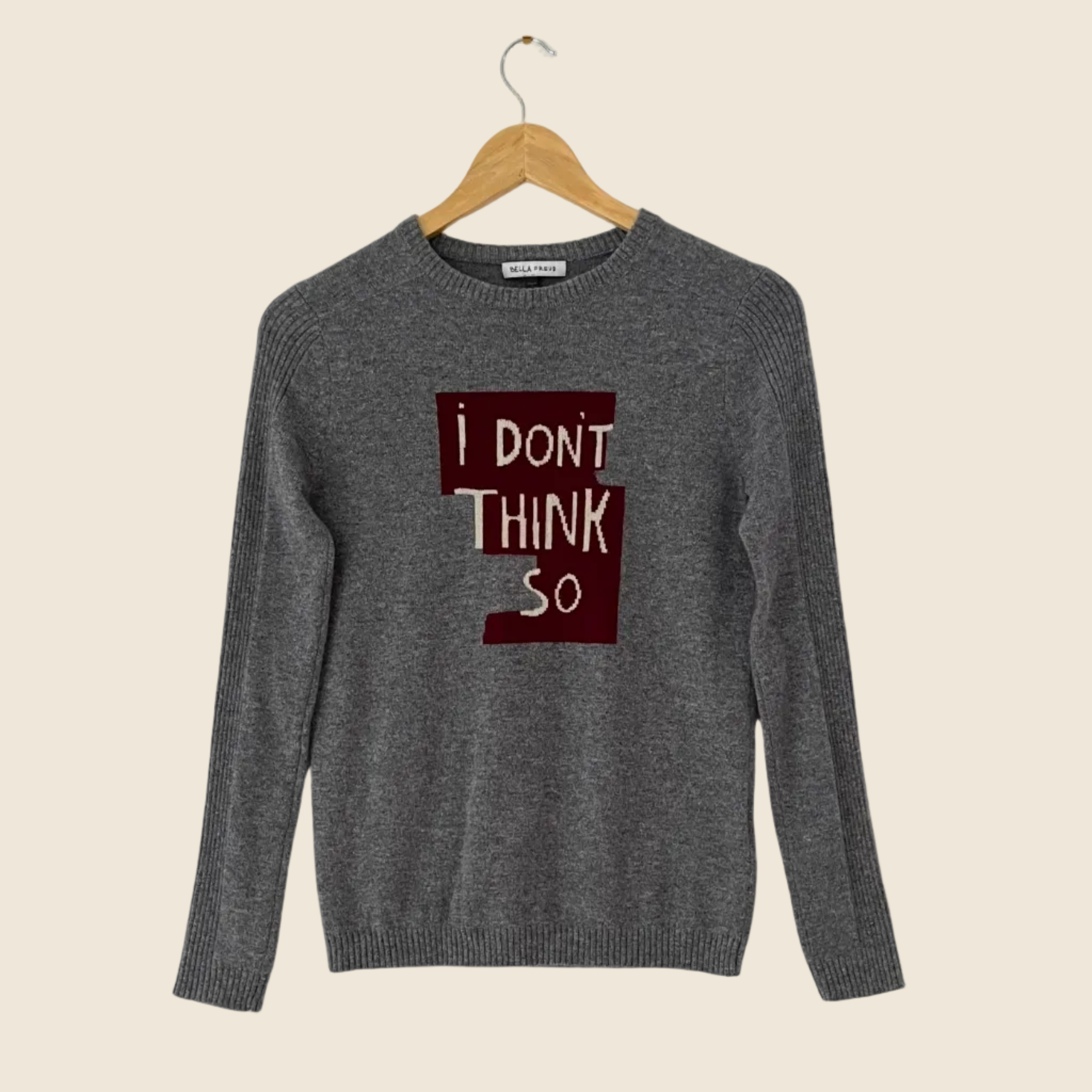 Bella Freud I DONT THINK SO Cashmere Sweater Size XS.
