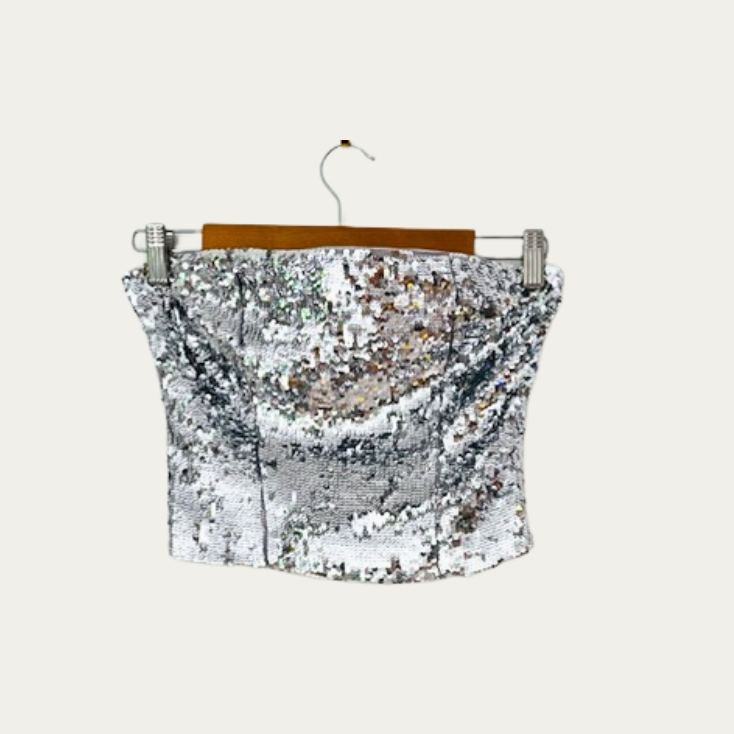 Guizio Sequin Tube Top.