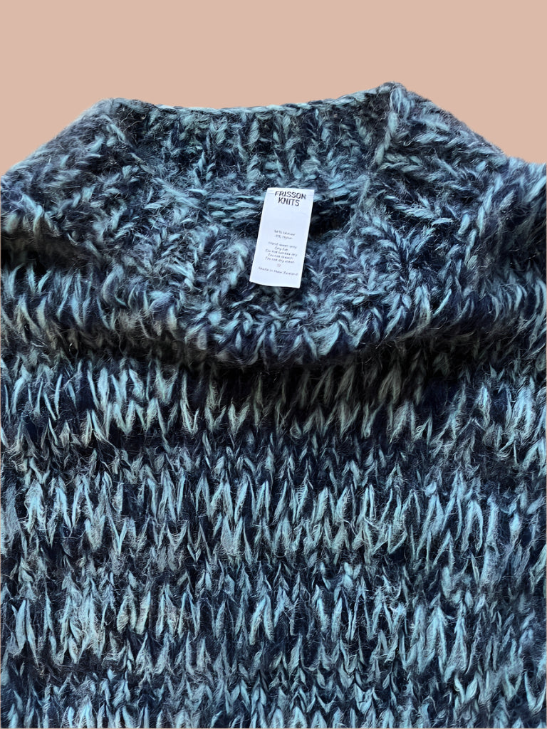 Frisson Knits ISABELLA in Multi Blue.
