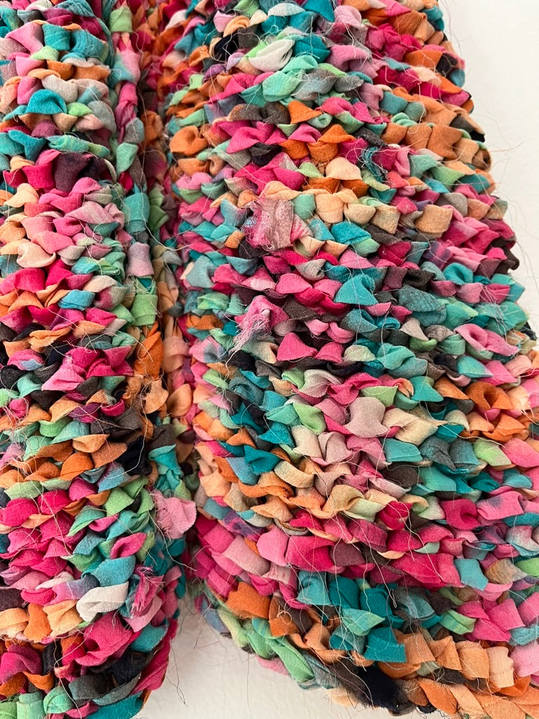 Moschino Cheap and Chic Silk Woven Cardigan.