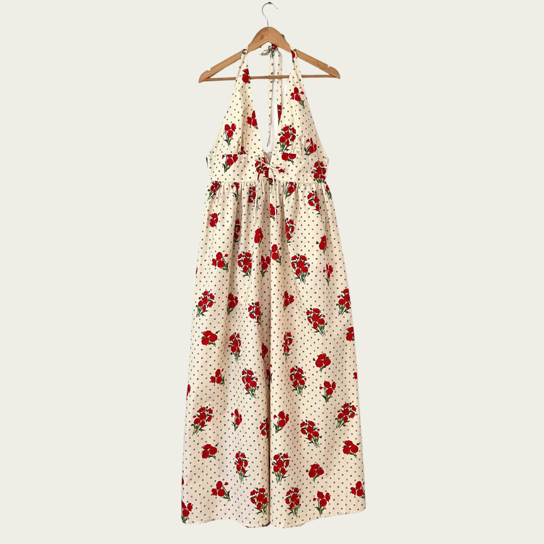 Juni BNWT LILY Maxi Dress in Poppies Size 14.