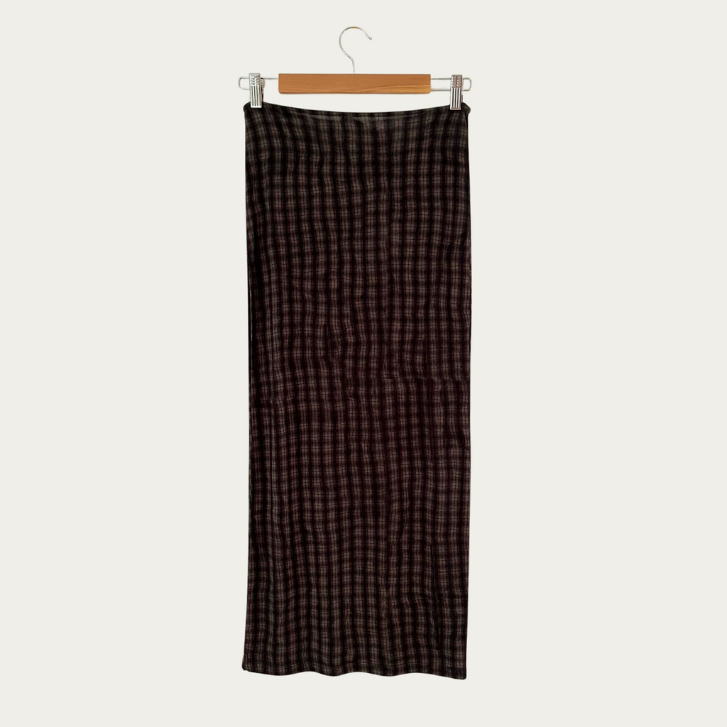Paloma Wool BNWT RAFF Tube Skirt Dark Brown Size XS.