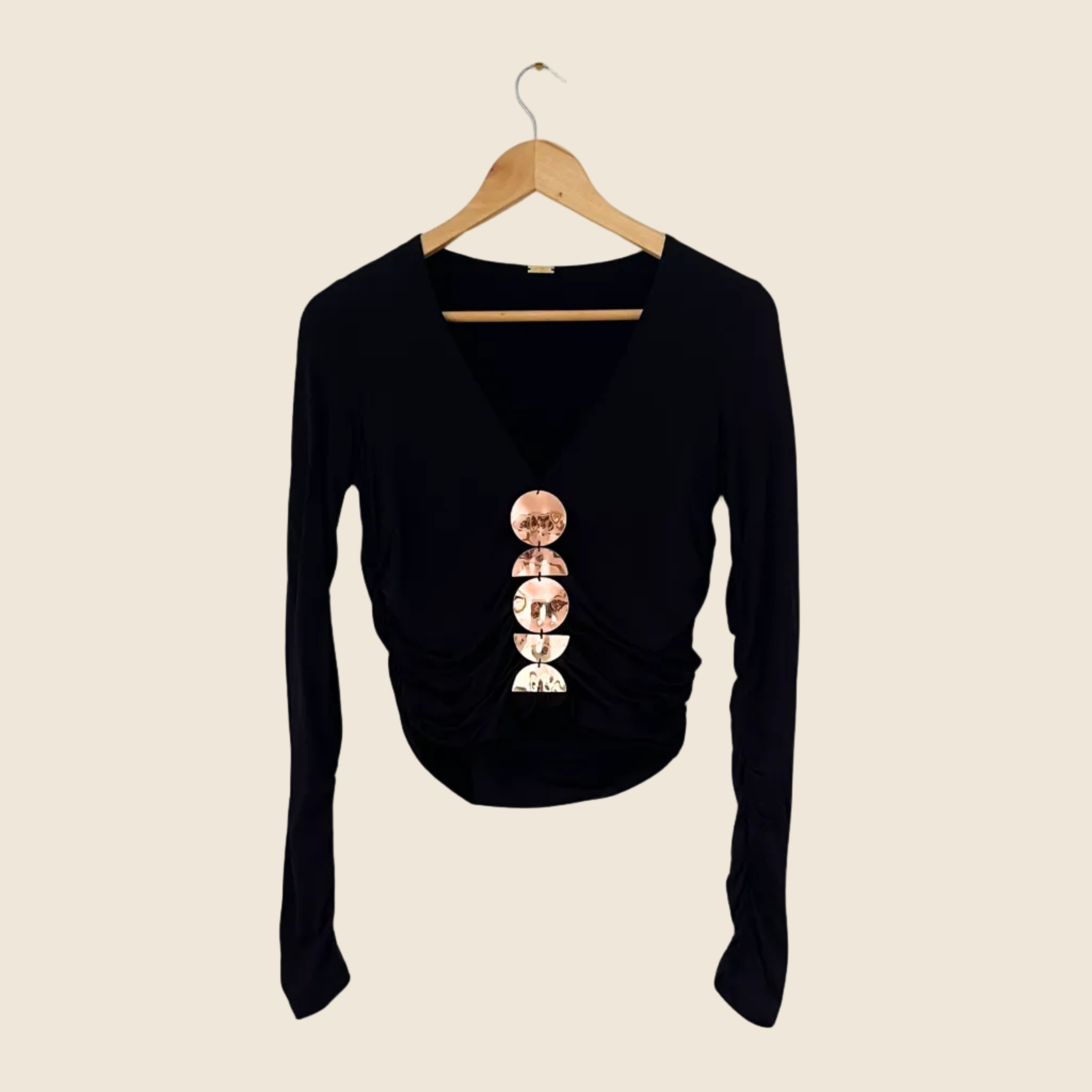 Cult Gaia KIERA Top in Black Size S.