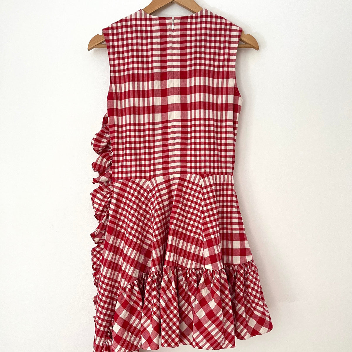 Simone Rocha x H&M Asymmetrical Checked Dress Size 34/XS.