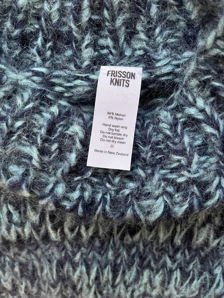 Frisson Knits ISABELLA in Multi Blue.