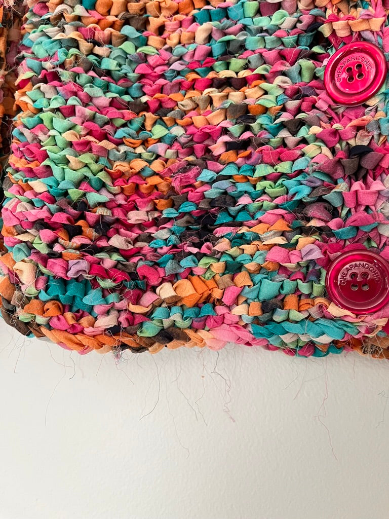 Moschino Cheap and Chic Silk Woven Cardigan.