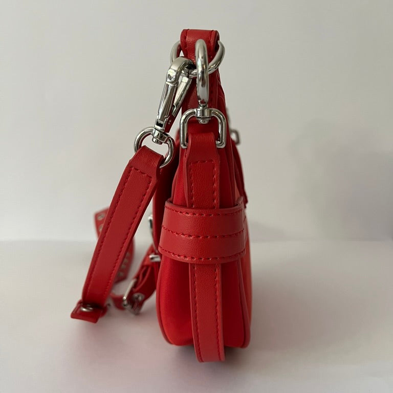 Ganni BNWT Small BUCKY Crossbody Bag in Racing Red.