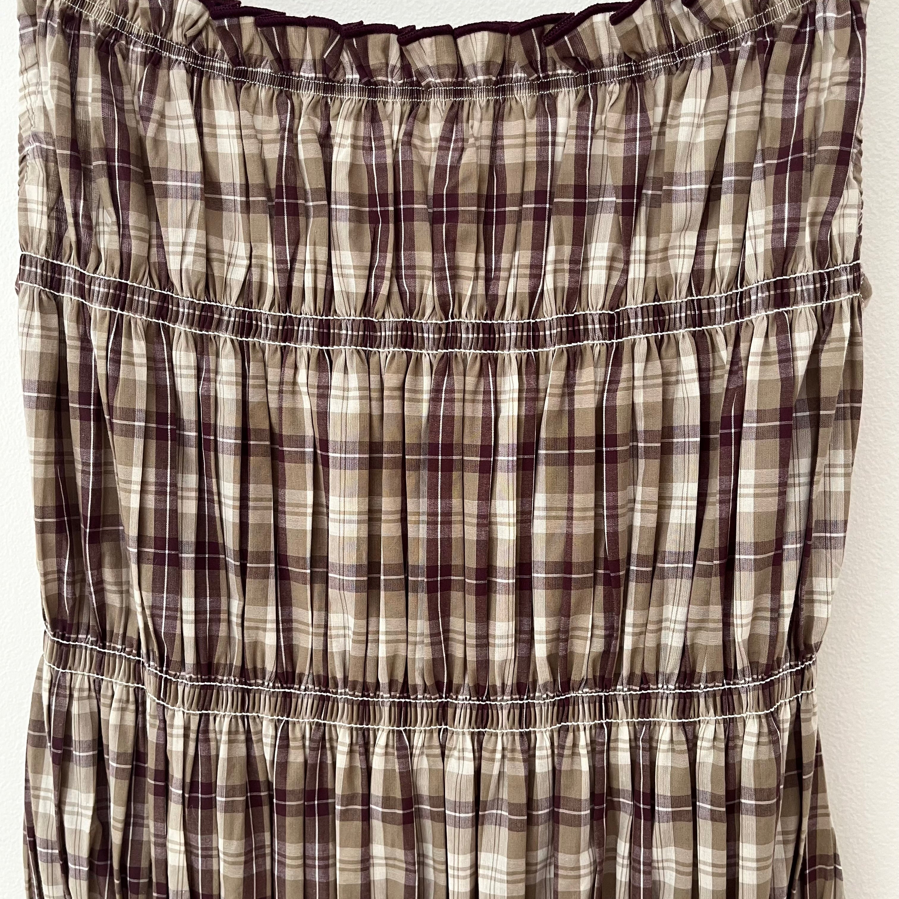 Après studios BNWOT SAMPLE BALLERINA Plaid Midi Dress.