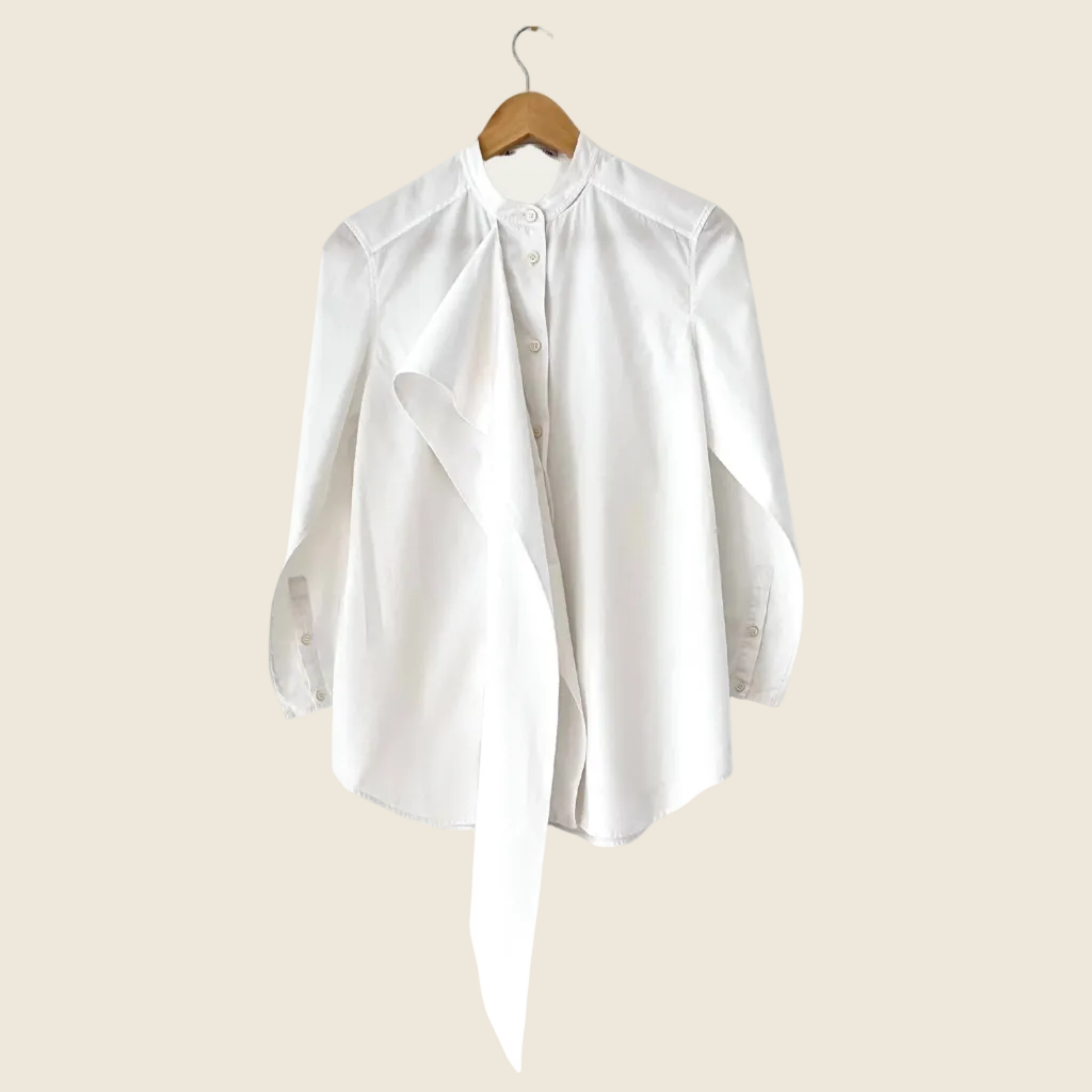 Acne Studios BIANCA Dry Pop Shirt In Optic White Size 36/S.