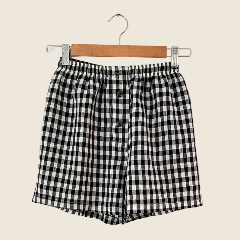 Krystal Deans Gingham Boxer Shorts Size XS.