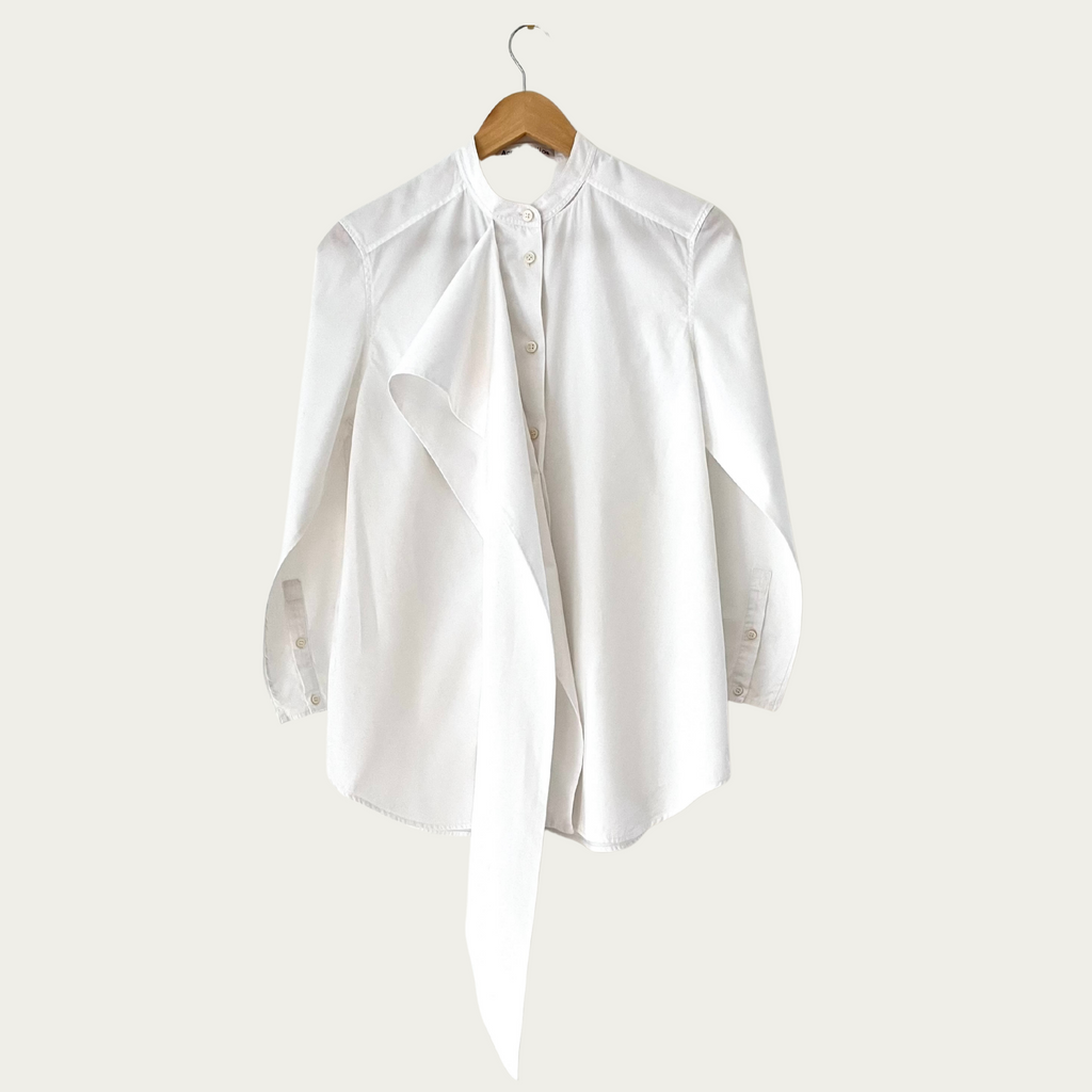Acne Studios BIANCA Dry Pop Shirt In Optic White Size 36/S.