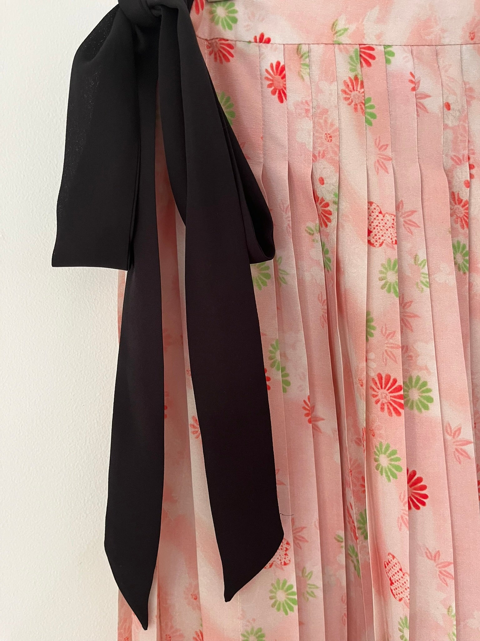 Simone Rocha Pleated Floral Wrap Skirt.