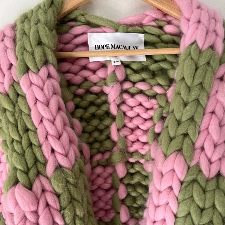 Hope Macauley BELLA COLOSSAL Knit Cardigan.