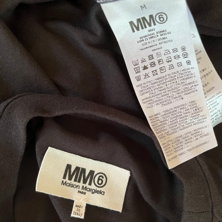 MM6 MAISON MARGIELA Cotton T-shirt in Black