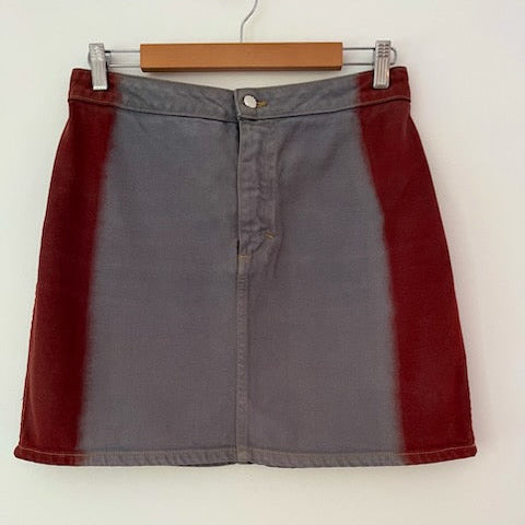 Eckhaus Latta EL DENIM Miniskirt In Neutrals.