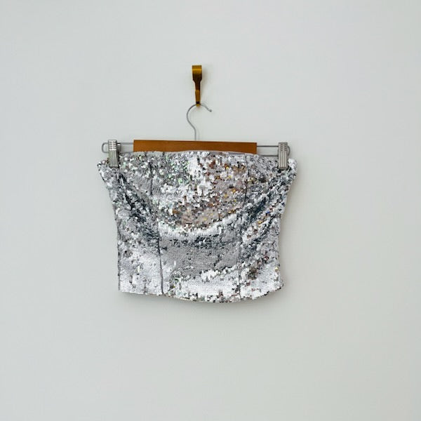 Guizio Sequin Tube Top.