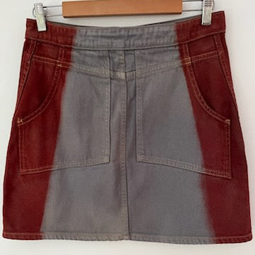 Eckhaus Latta EL DENIM Miniskirt In Neutrals.