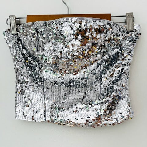 Guizio Sequin Tube Top.