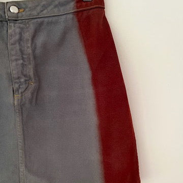 Eckhaus Latta EL DENIM Miniskirt In Neutrals.