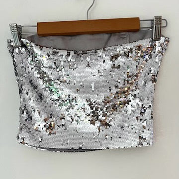 Guizio Sequin Tube Top.