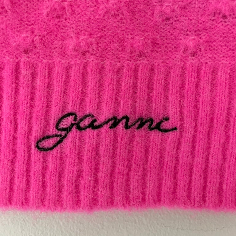 Ganni SLEEVELESS Wool Top in Sugarplum.