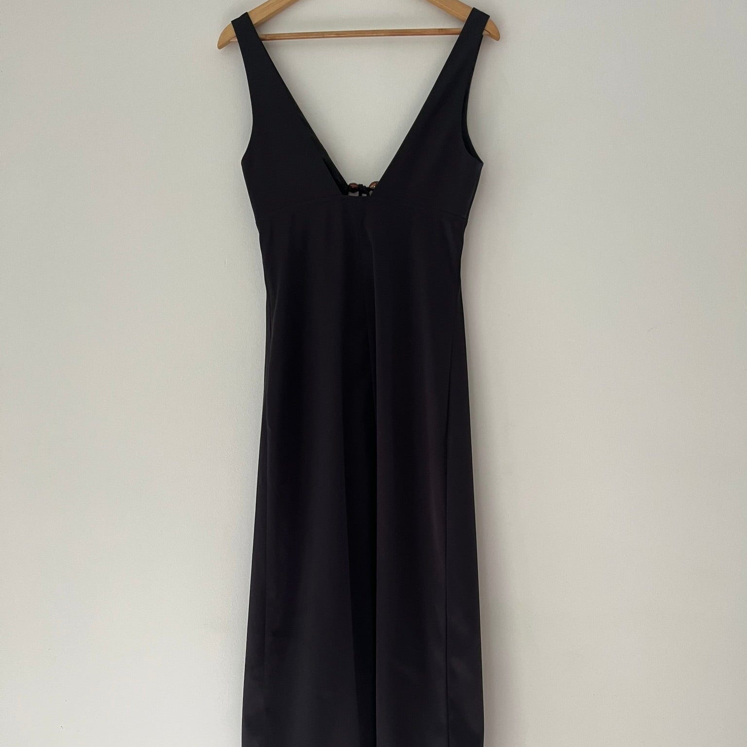 Ganni Double Satin Halter-Neck Dress.