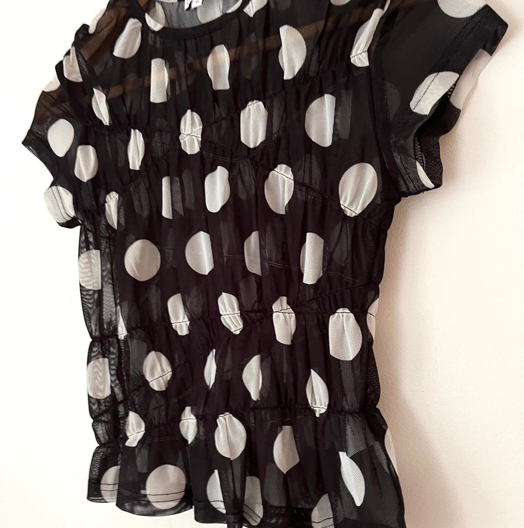 Sweet Bitter KIRA Top in Polka Dot Size XS.