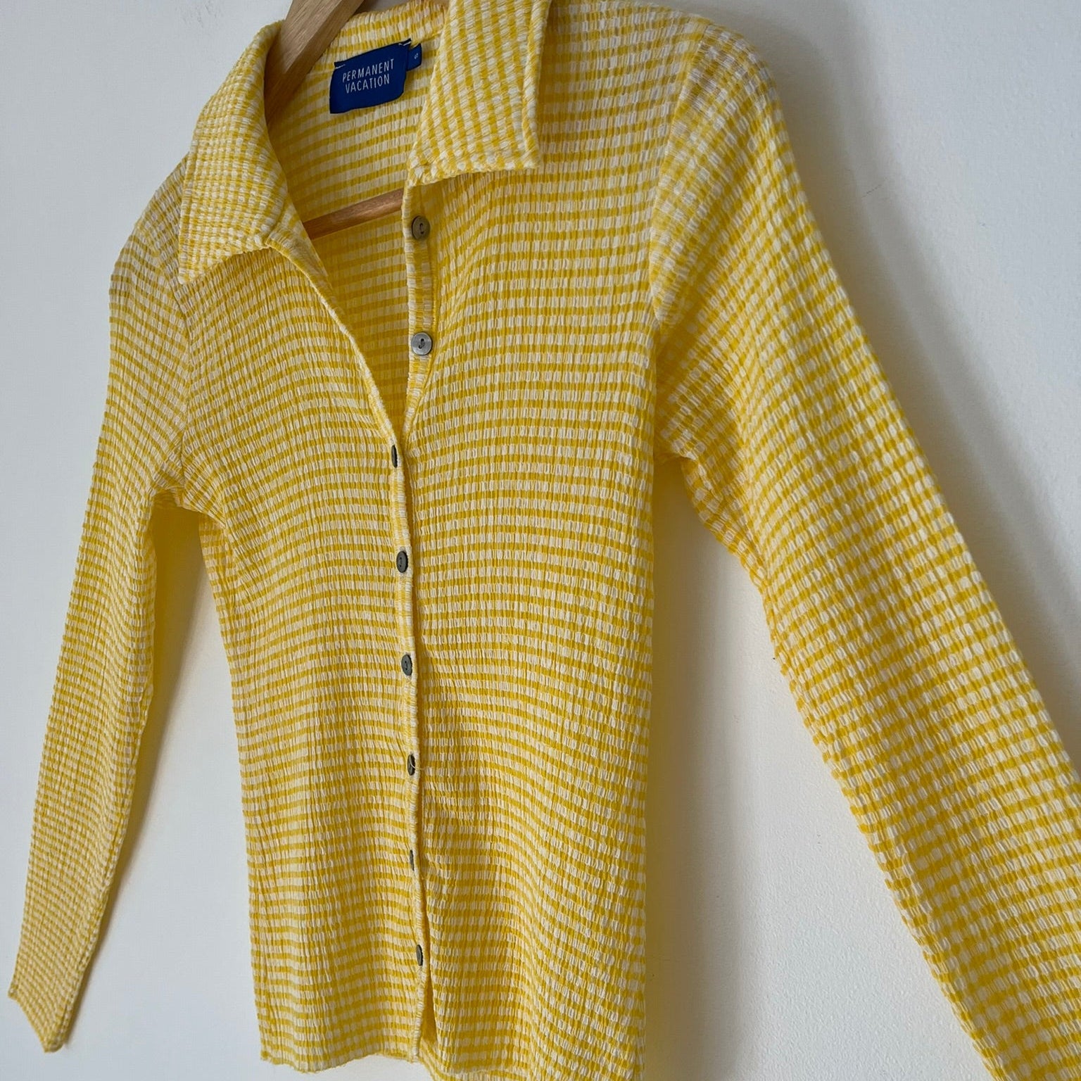 Permanent Vacation RITUAL Top/Cardigan in Yellow.