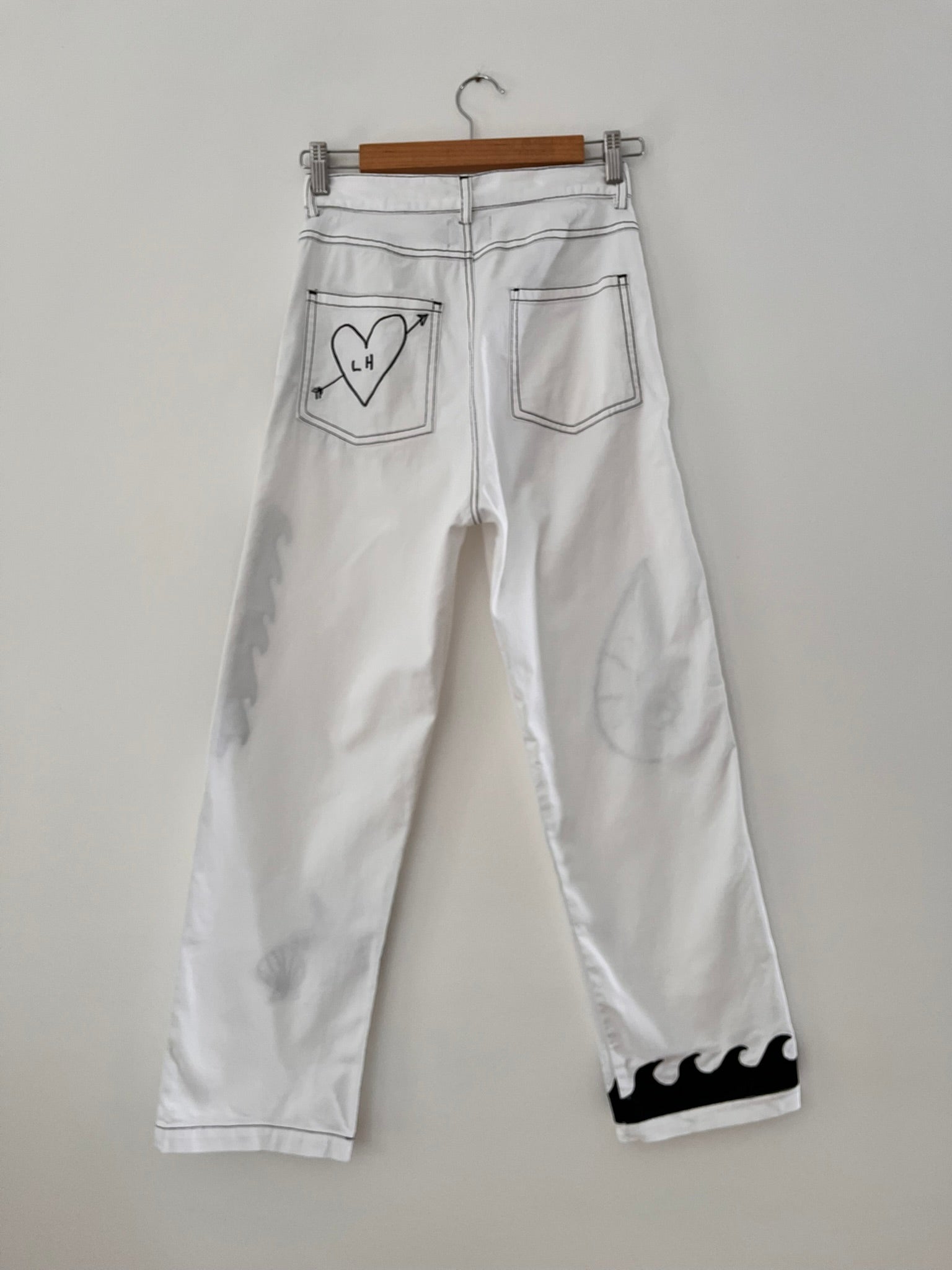 Lottie Hall TREASURE Pants in White.