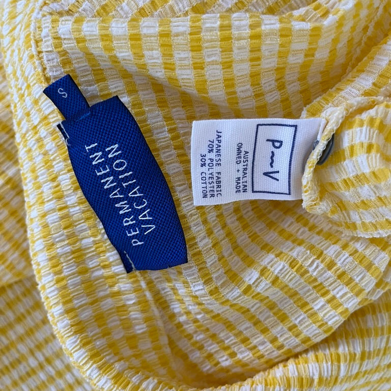 Permanent Vacation RITUAL Top/Cardigan in Yellow.