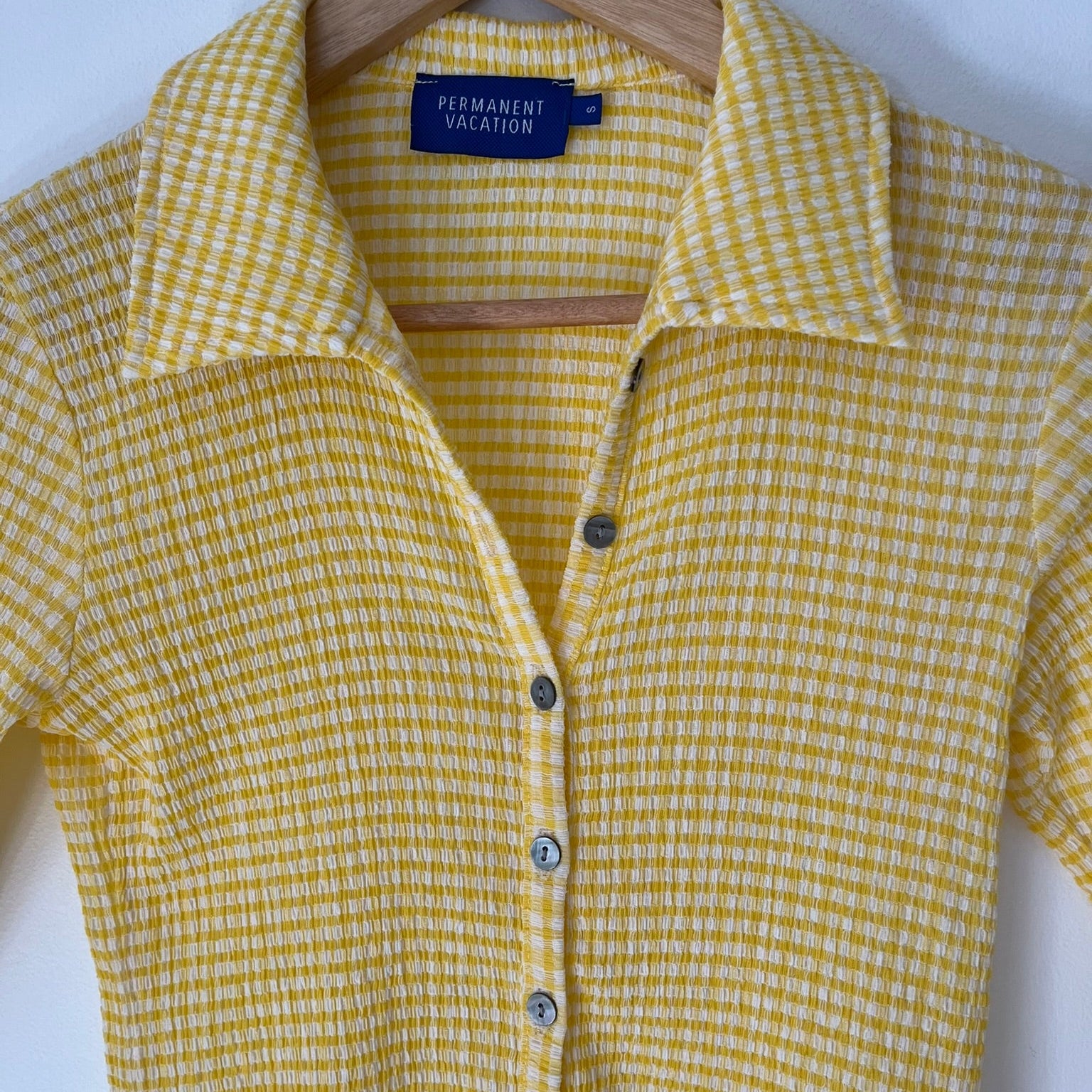 Permanent Vacation RITUAL Top/Cardigan in Yellow.