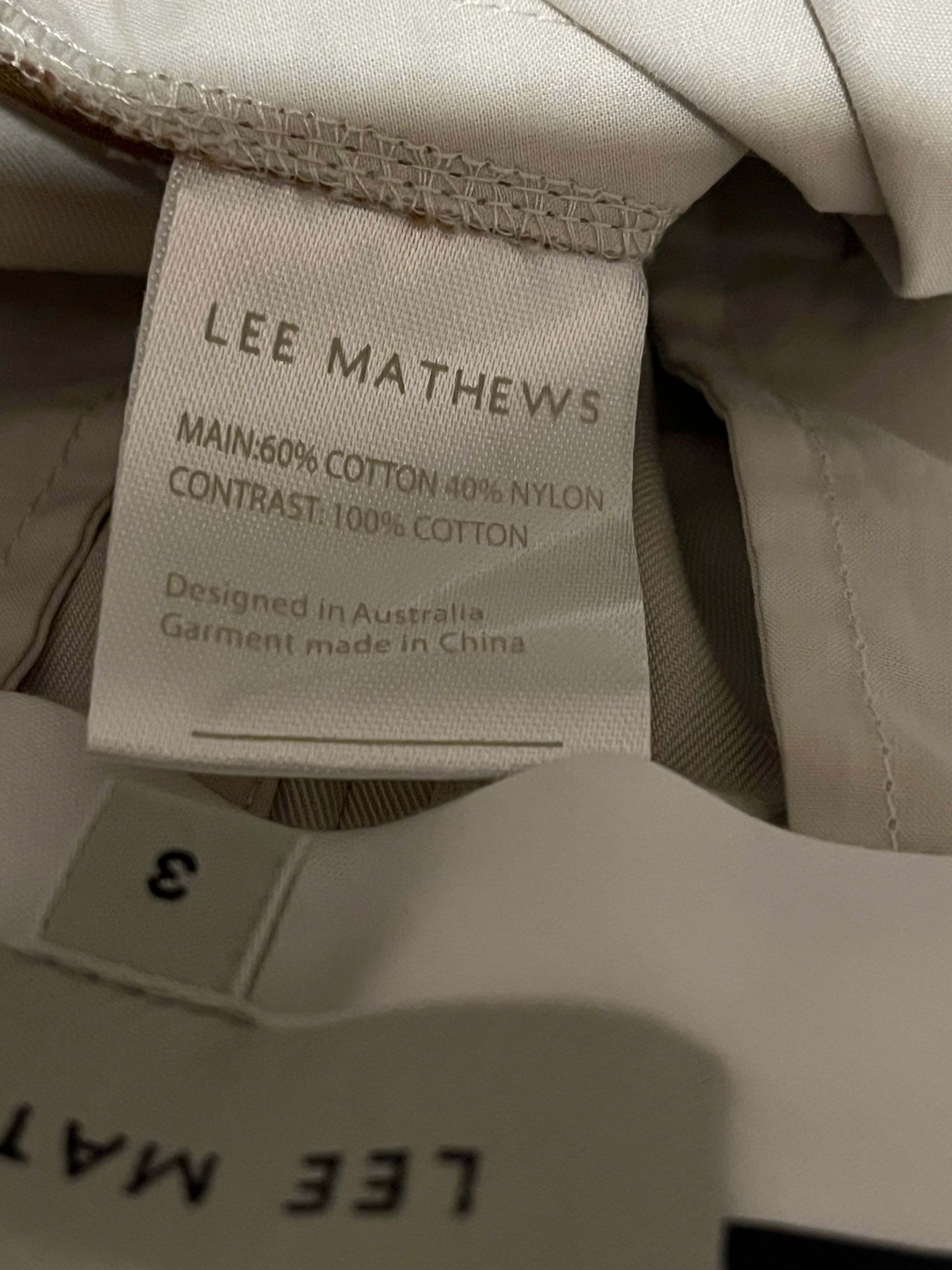Lee Mathews PATCHWORK Trousers Size 3/AU12.
