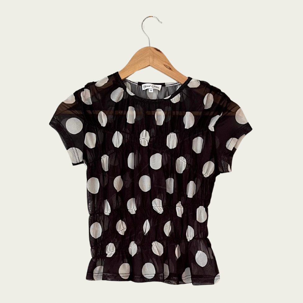Sweet Bitter KIRA Top in Polka Dot Size XS.
