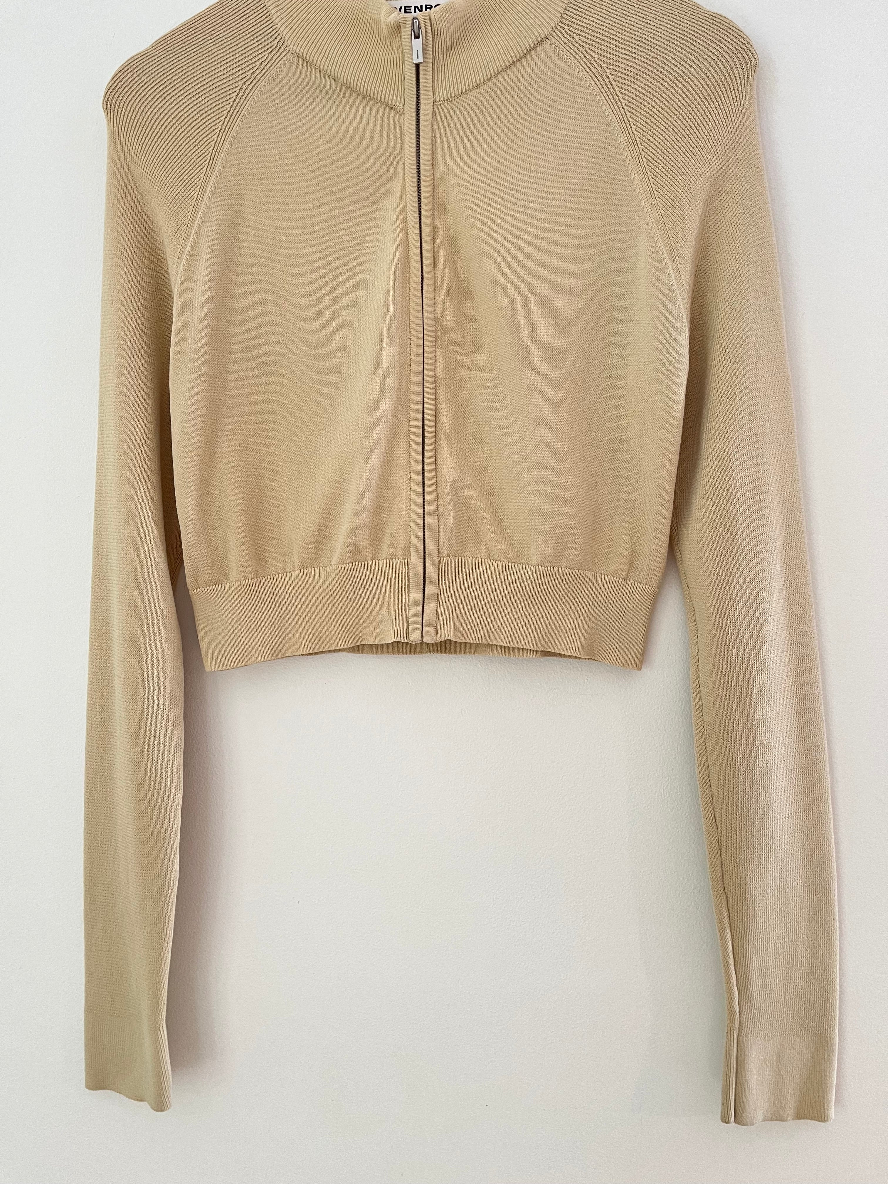 Venroy Knit Zip Cardigan Size S.