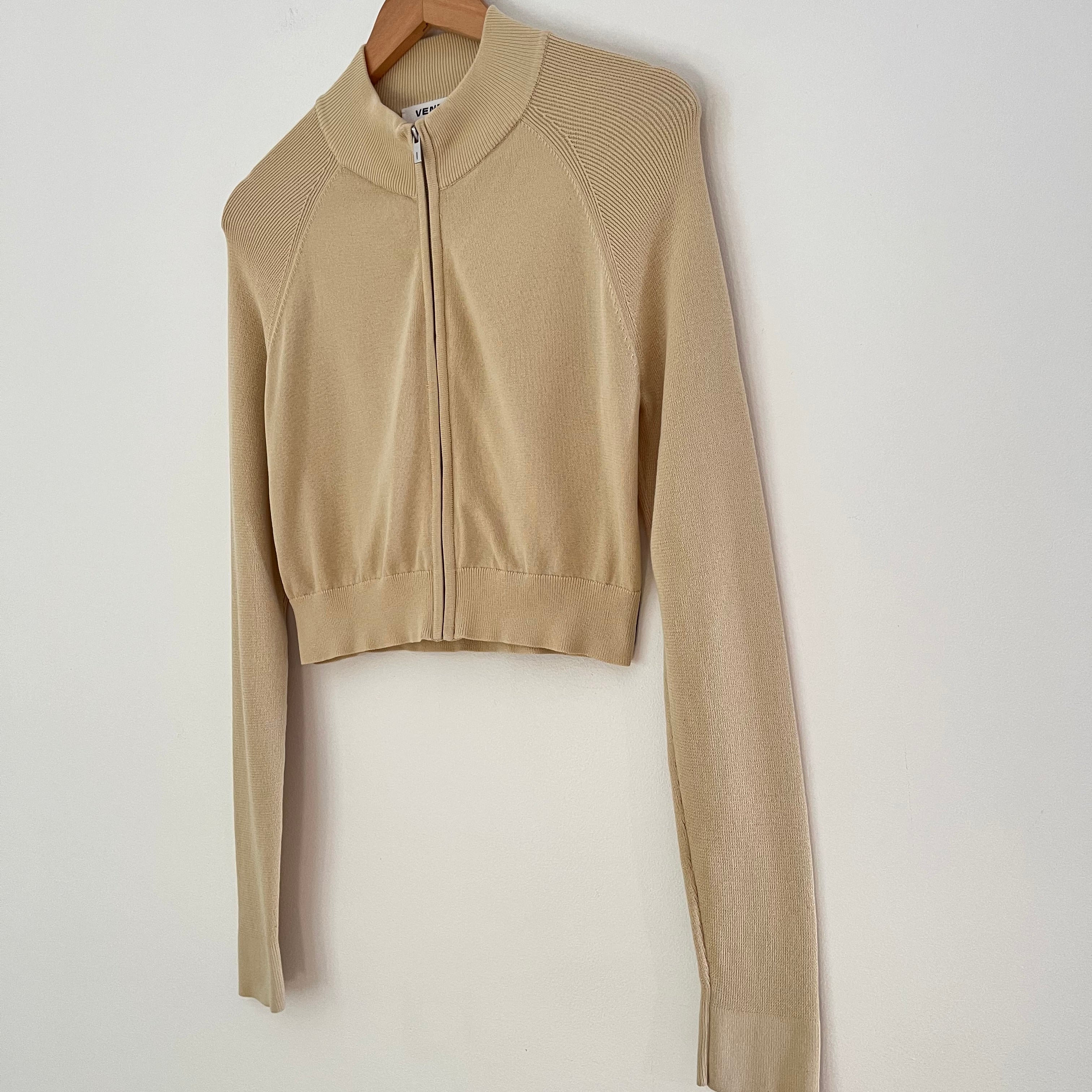Venroy Knit Zip Cardigan Size S.