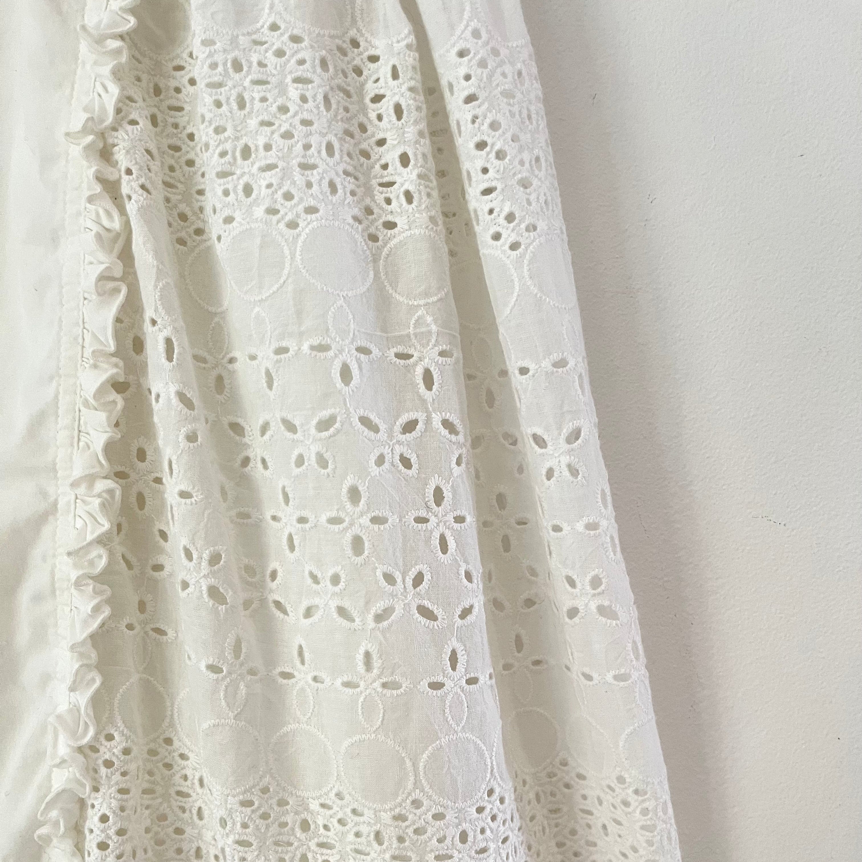 SUKU Home Anglaise/Pointelle Midi Skirt Size 2/AU10.