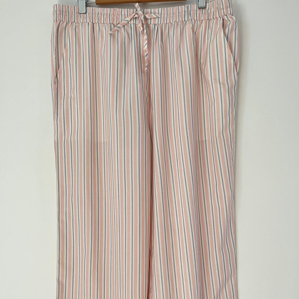 Damson Madder BNWT LEAH Trousers in Apricot Business Stripe Size 16.
