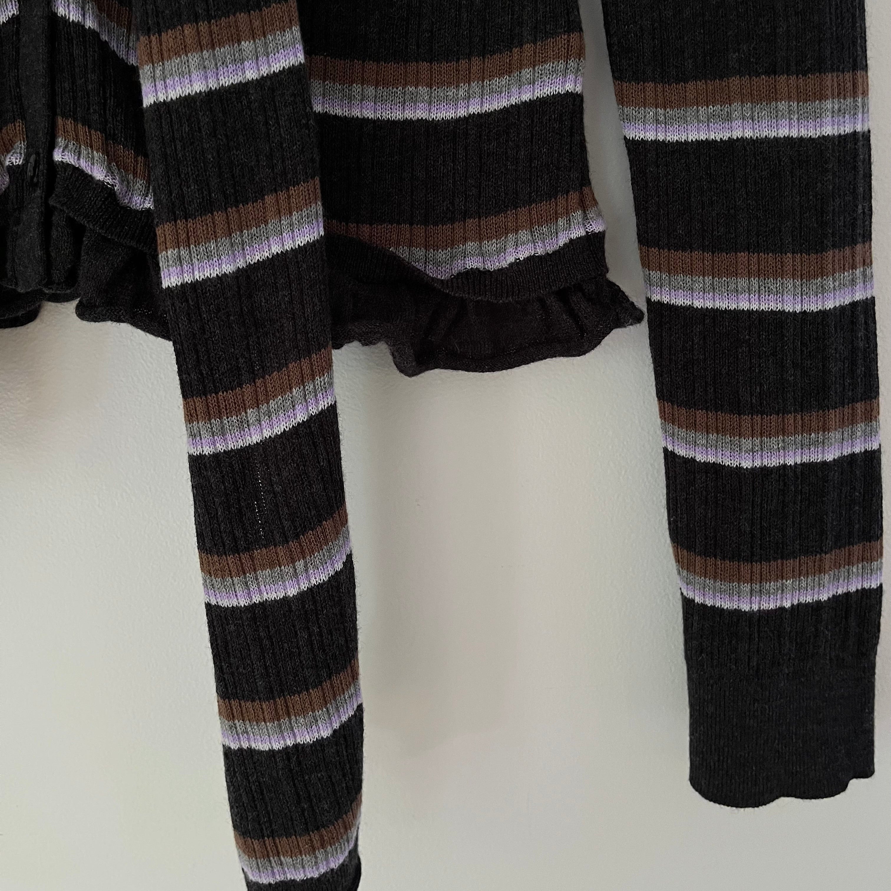Damson Madder ANELIS Cotton/Merino Blend Cardigan Size 10.