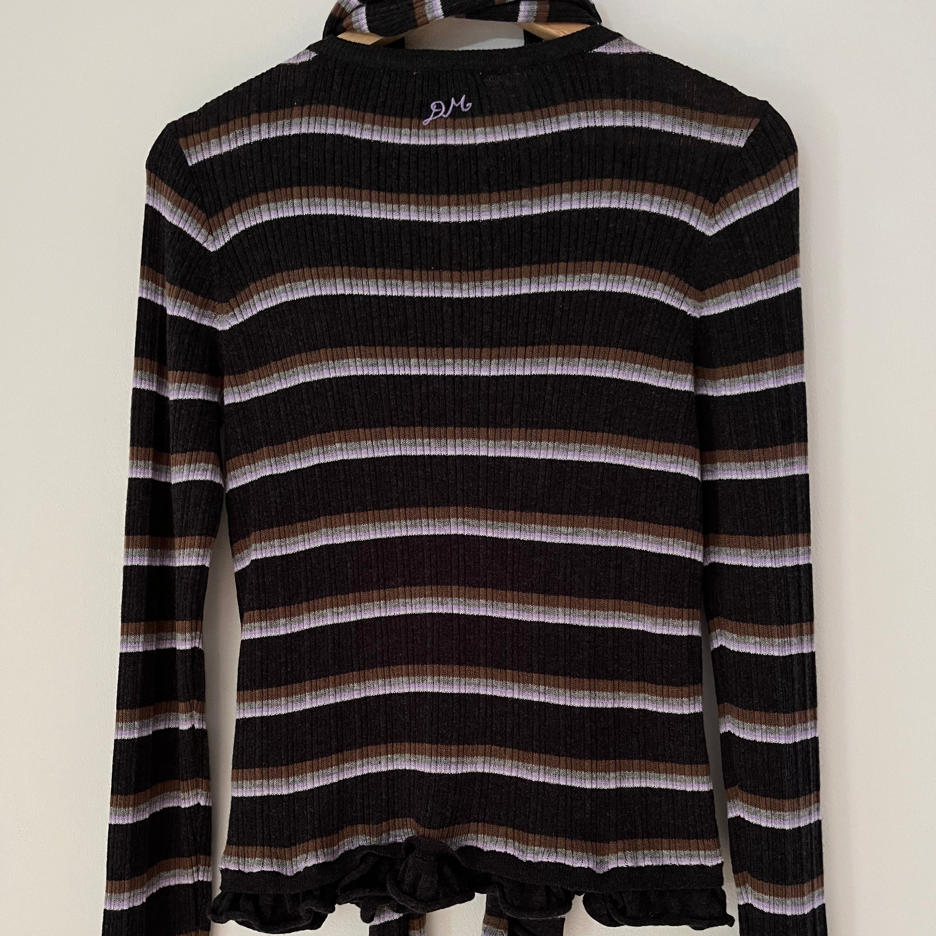 Damson Madder ANELIS Cotton/Merino Blend Cardigan Size 10.