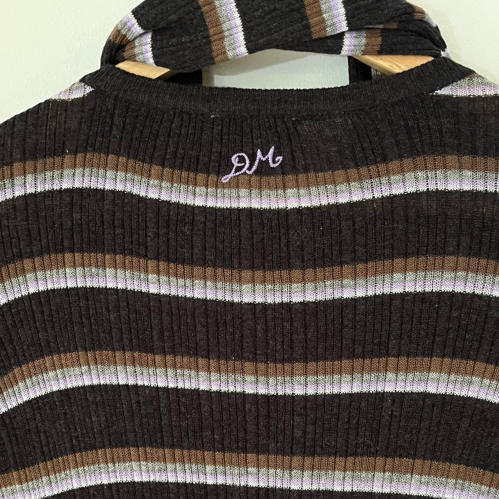 Damson Madder ANELIS Cotton/Merino Blend Cardigan Size 10.