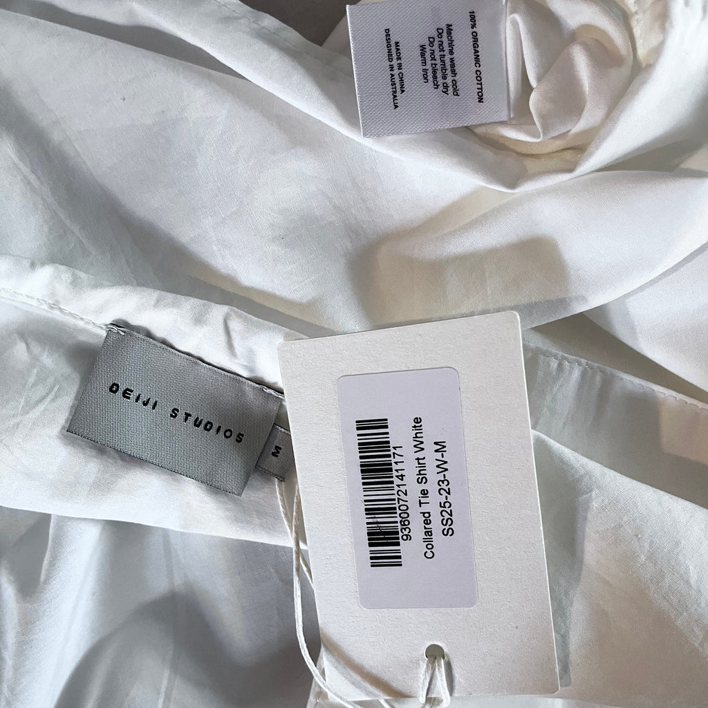 Deiji Studios BNWT COLLAR Tie Shirt Size M.