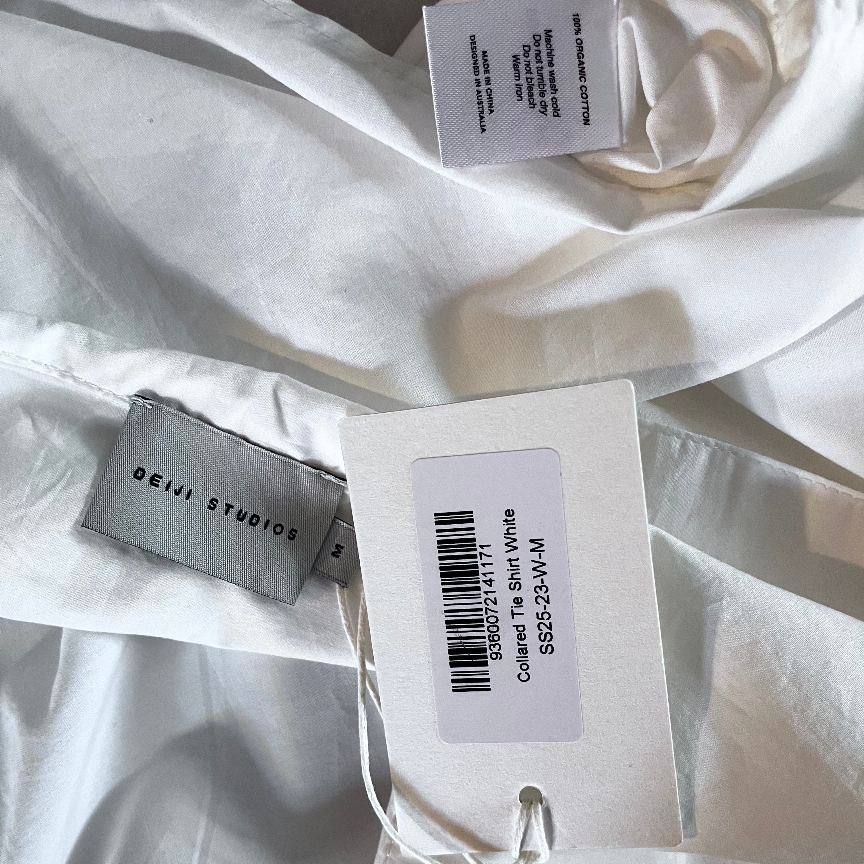 Deiji Studios BNWT COLLAR Tie Shirt Size M.