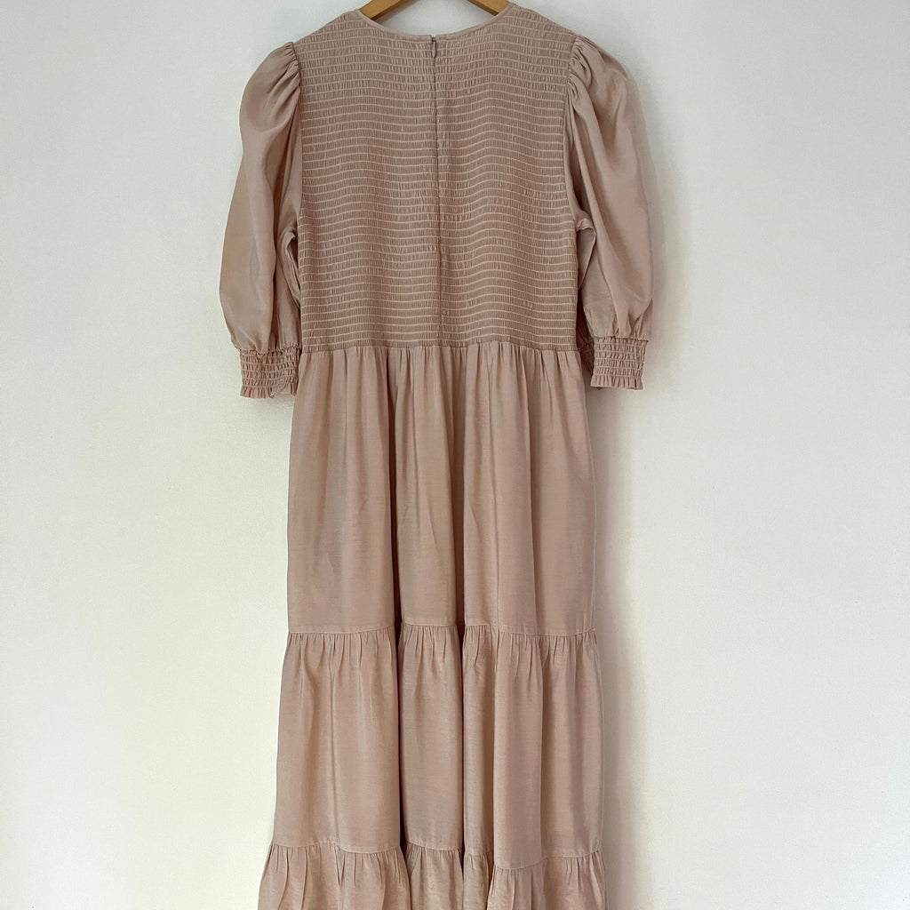 Gestuz MORIANAGZ Solid Short Sleeve Dress Size 40/AU12.