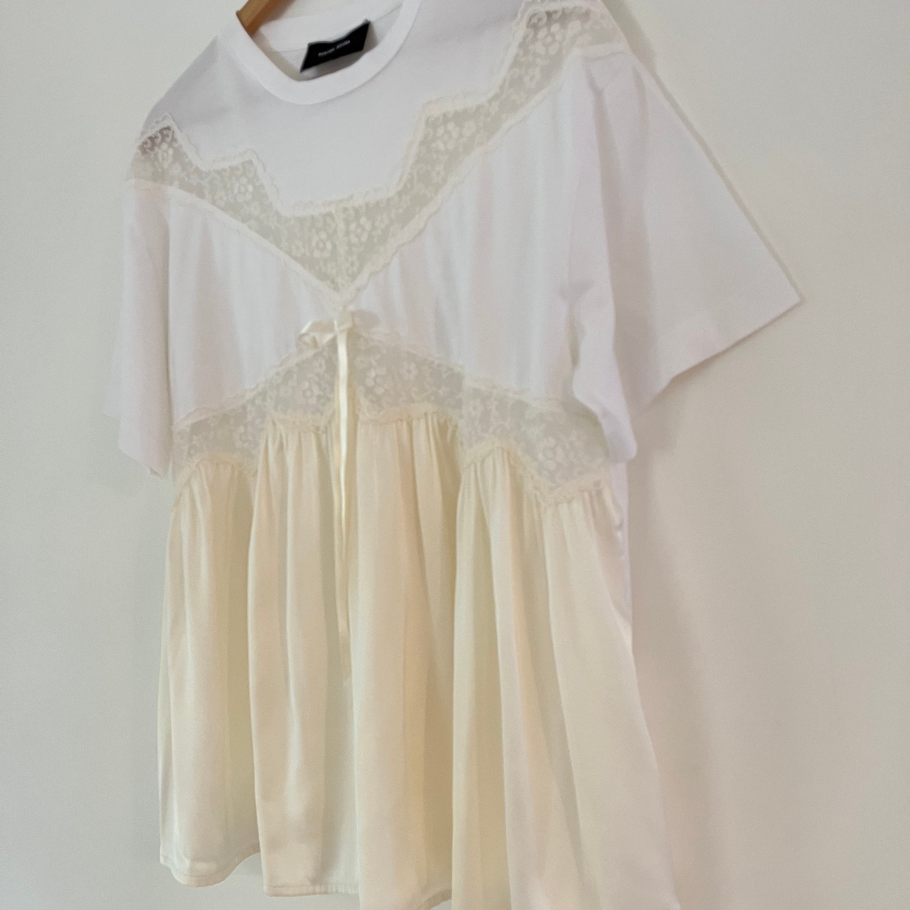Simone Rocha Lace Front Tee Size S.