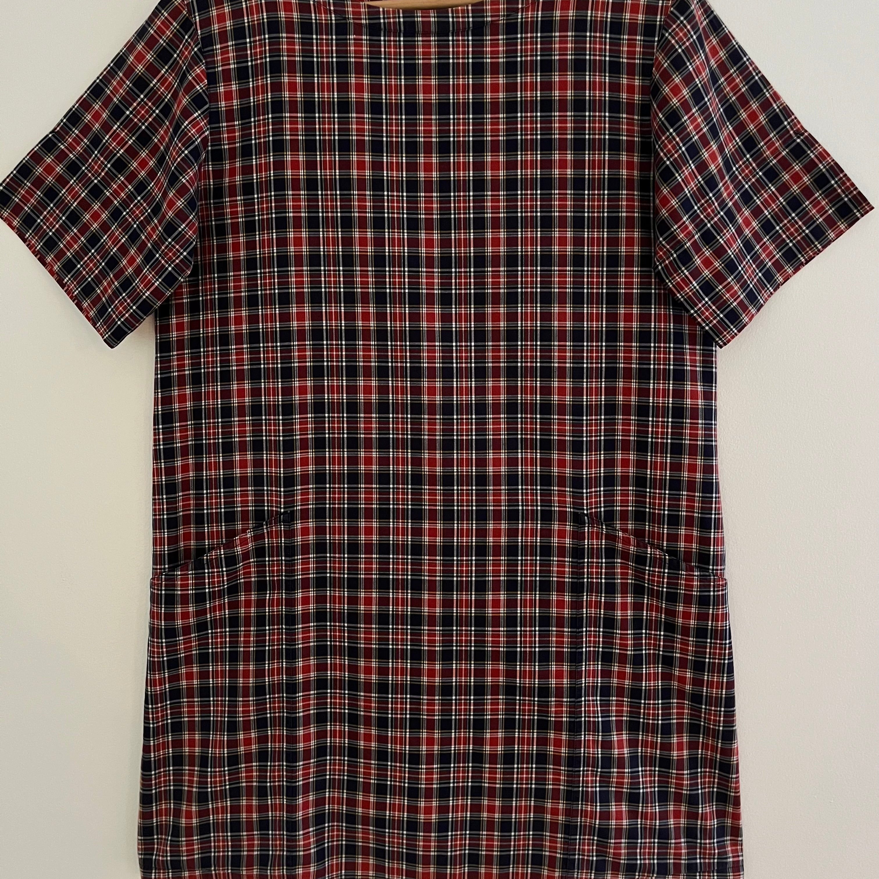 A.P.C Plaid Shift Dress Size S.