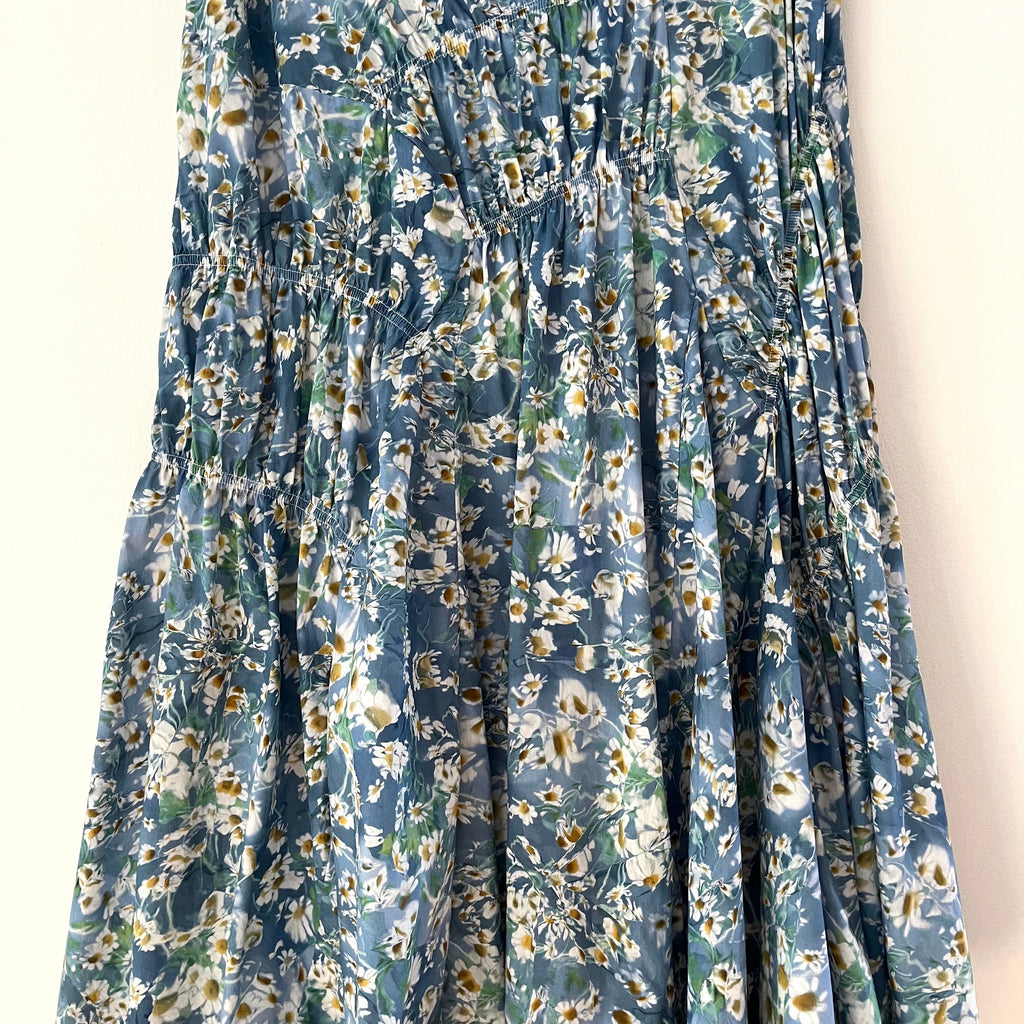 Alpha60 RAVEN Skirt in Blue Floral Size M.