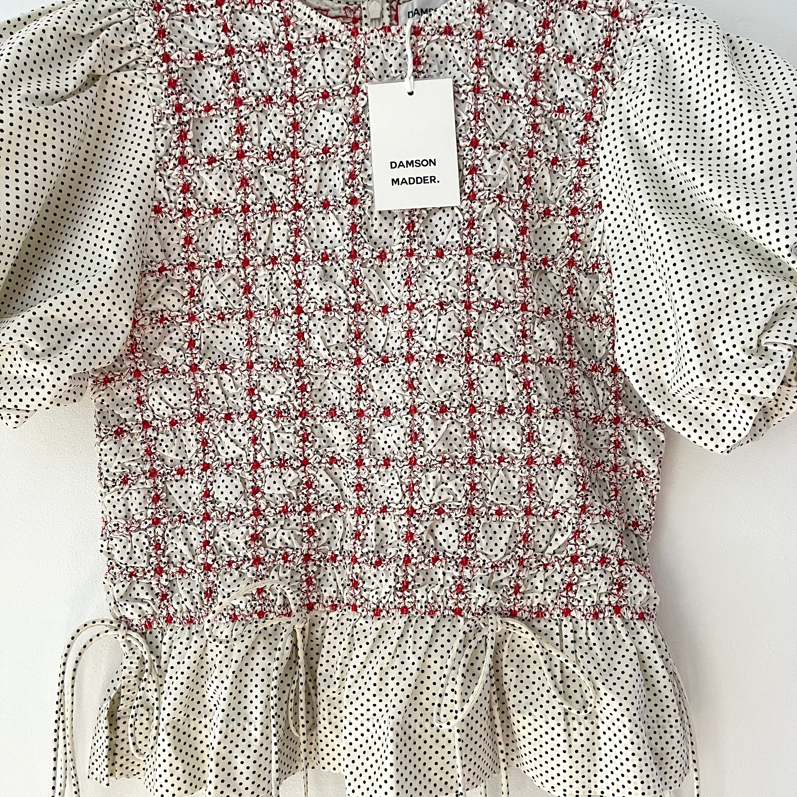 Damson Madder BNWT AUDREY Blouse in Spot Size AU14.